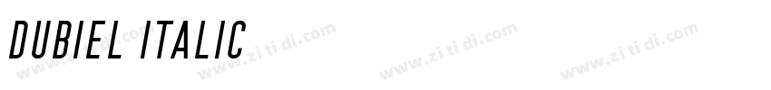 Dubiel Italic字体转换